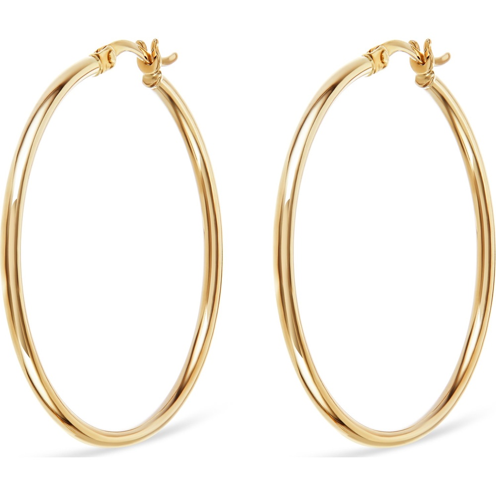 FAVS Créoles 375 Or jaune Boucles d'oreilles