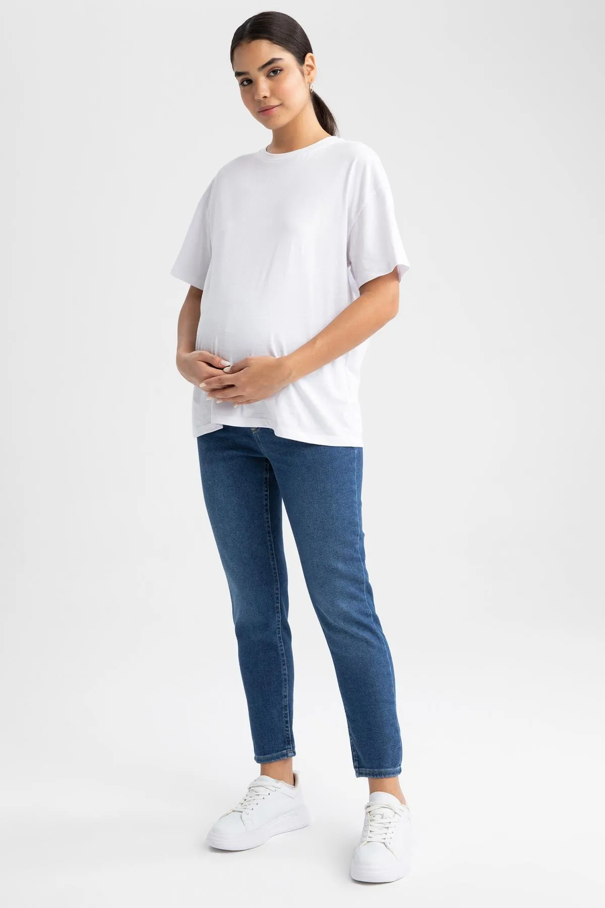 DeFacto  Lange Boyfriend-Umstandshose mit hoher Taille