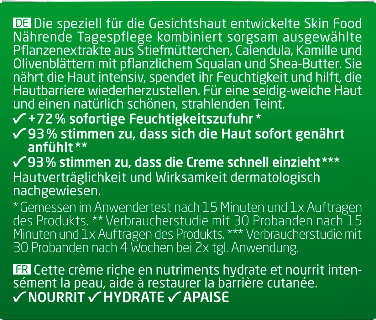 Gesichtscreme Skin Food  Feuchtigkeit & Glow, 40 ml