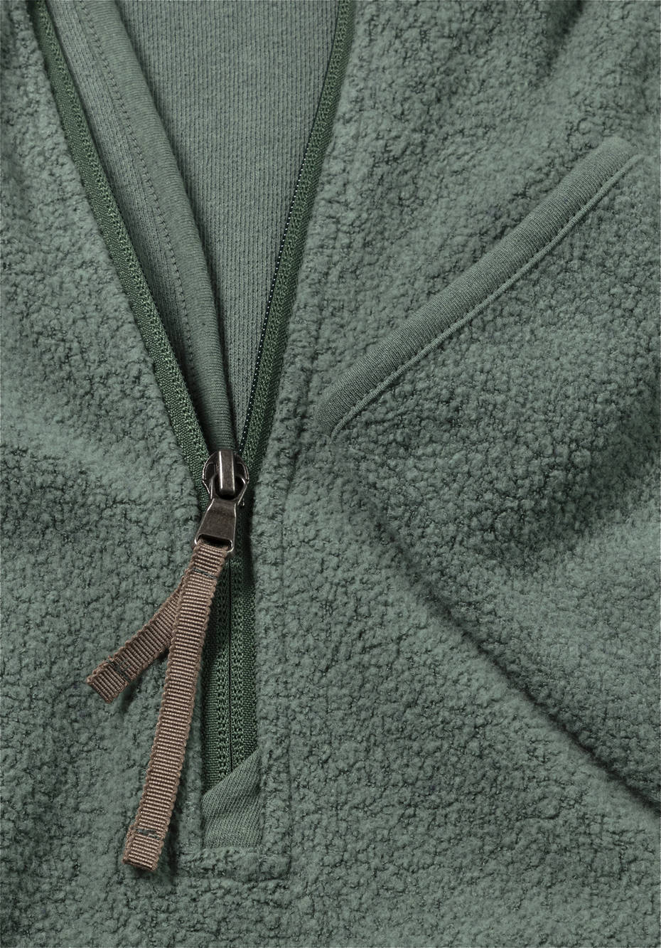 BetterRecycling Fleece-Sweater aus reiner Bio-Baumwolle