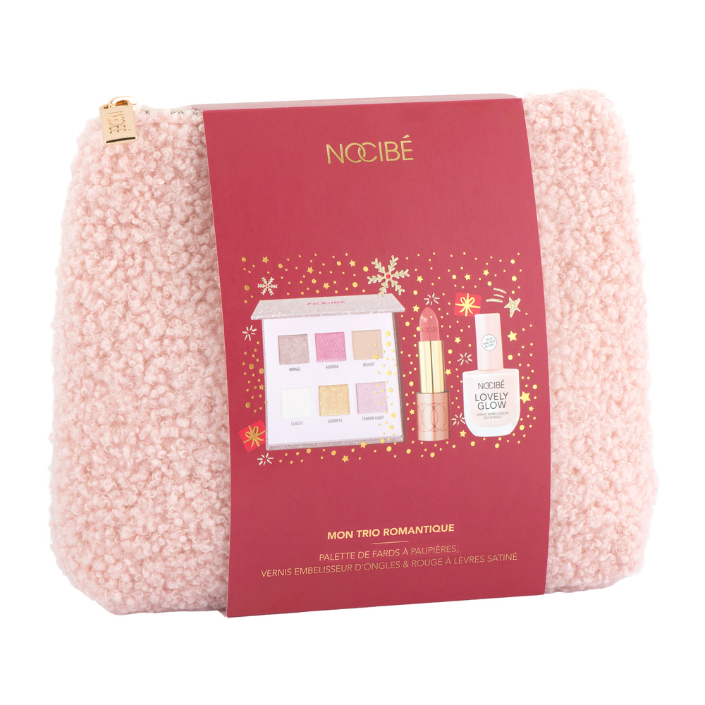 Nocibé Mon Trio Romantique Trousse palette yeux, rouge à lèvres etvernis embellisseur ongles
