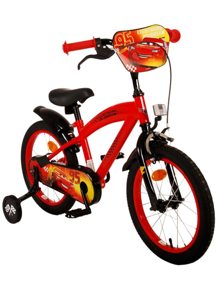Volare Kinderfahrrad Disney Cars Fahrrad für Jungen 16 Zoll Kinderrad in Rot 4 Jahre günstig kaufen onesize