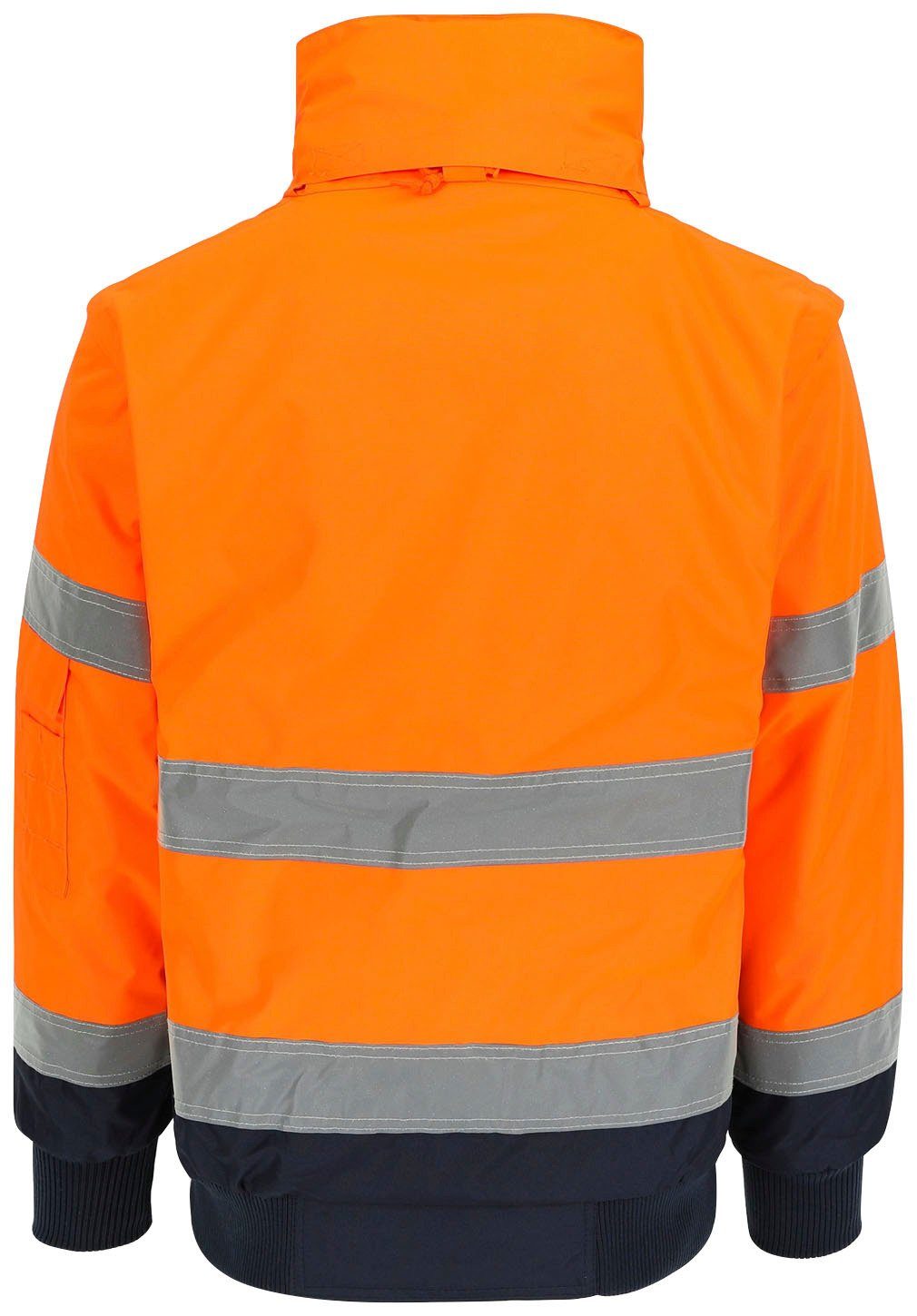 Herock Arbeitsjacke Tarvos HIGH VIZ Mit herausehmbarem Fleece-Bodywarmer und abnehmbaren Ärmeln und Kapuze