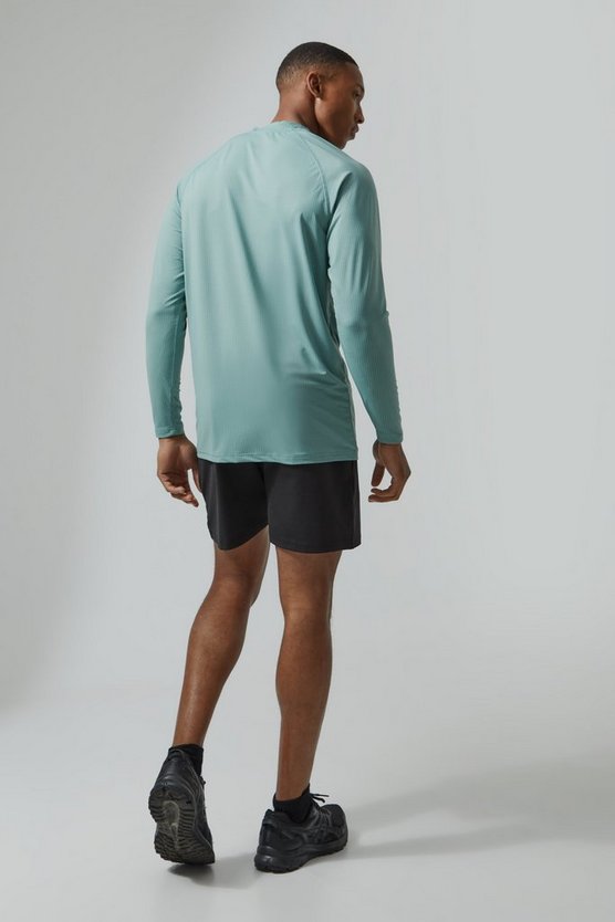 Man Active Slim-Fit Mesh-Oberteil