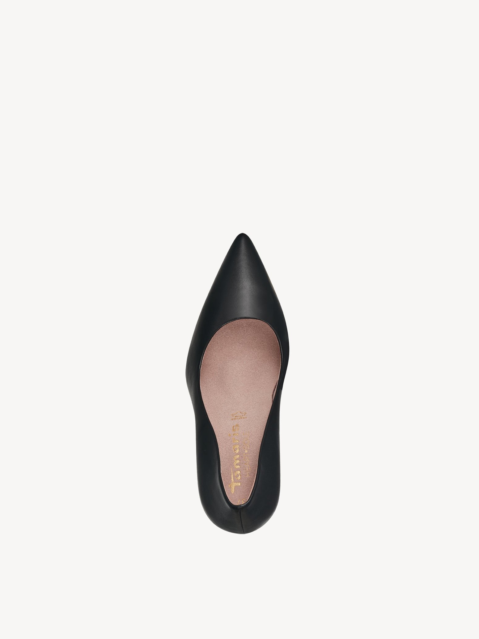 Escarpin en cuir - noir