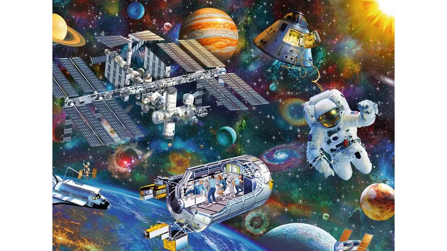 Ravensburger Puzzle - Expedition Weltraum, 200 XXL Teile