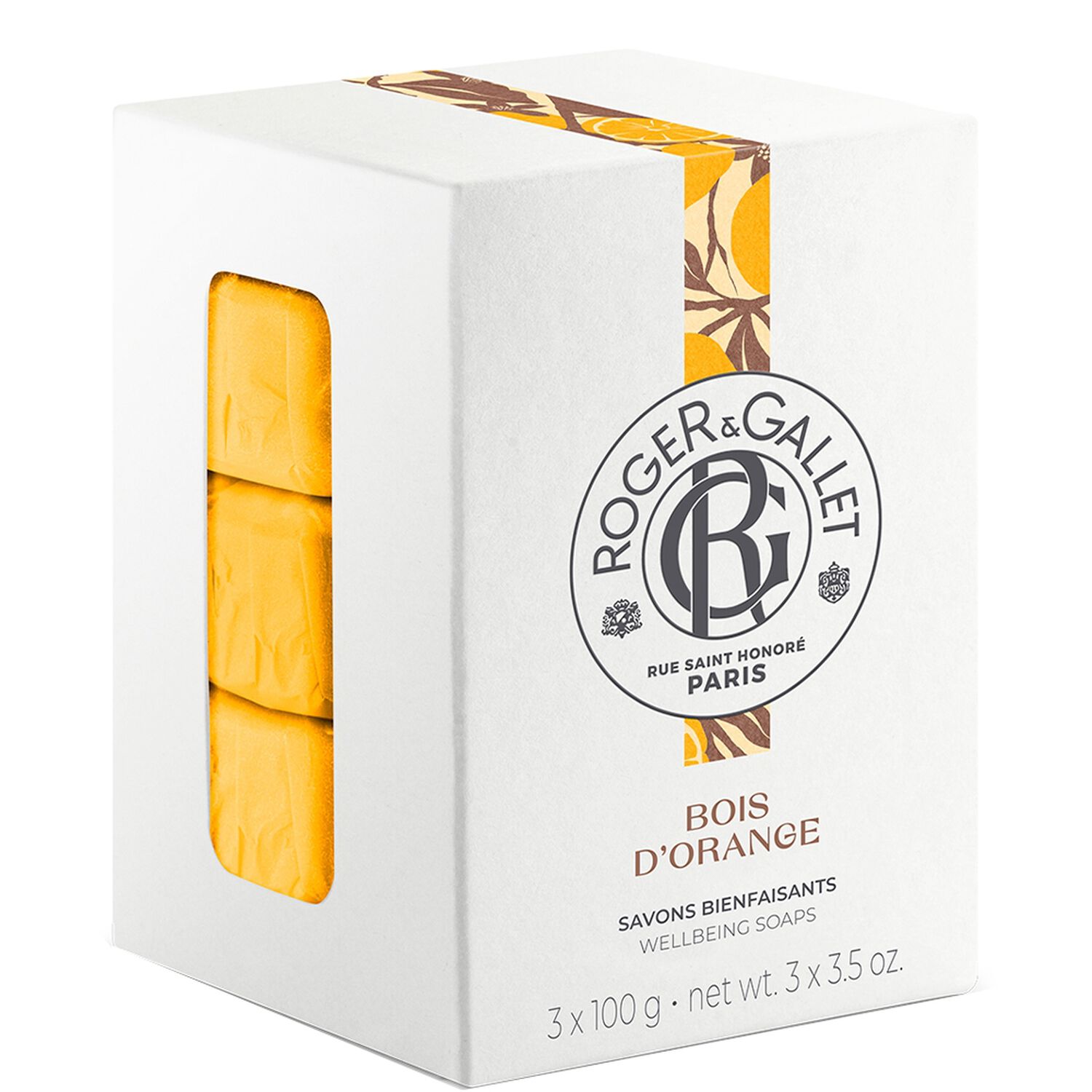 Roger&Gallet Bois d'Orange Coffret Savons Bienfaisants