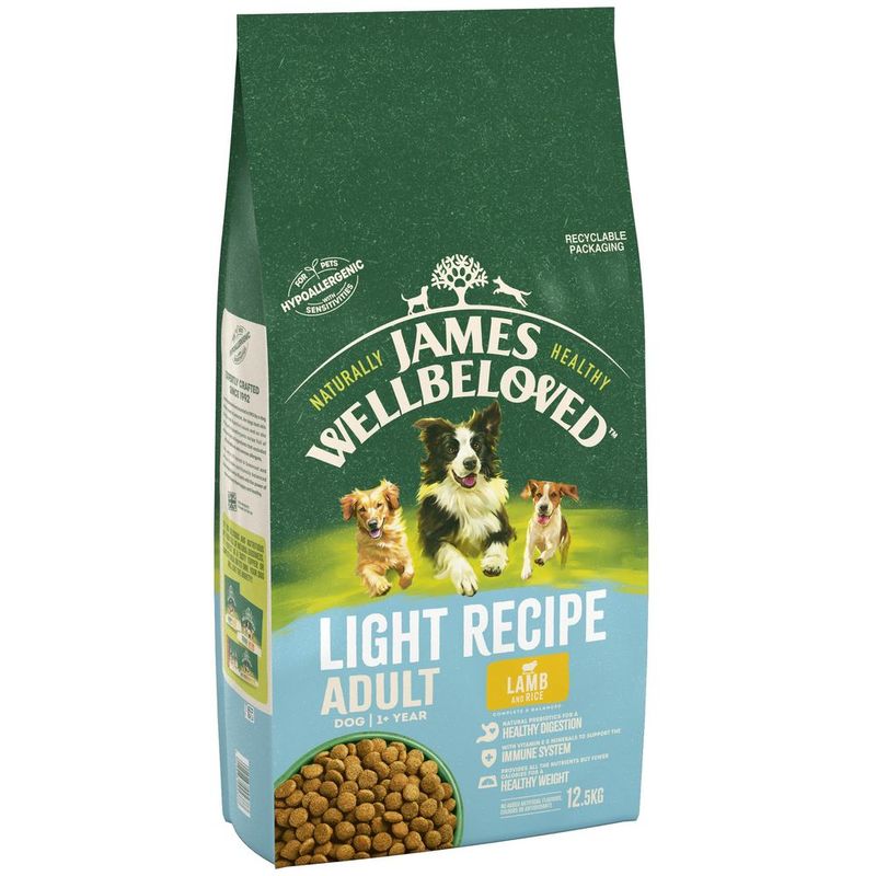 James Wellbeloved Adult Dog Light Hypoallergenic Lamm & Reis