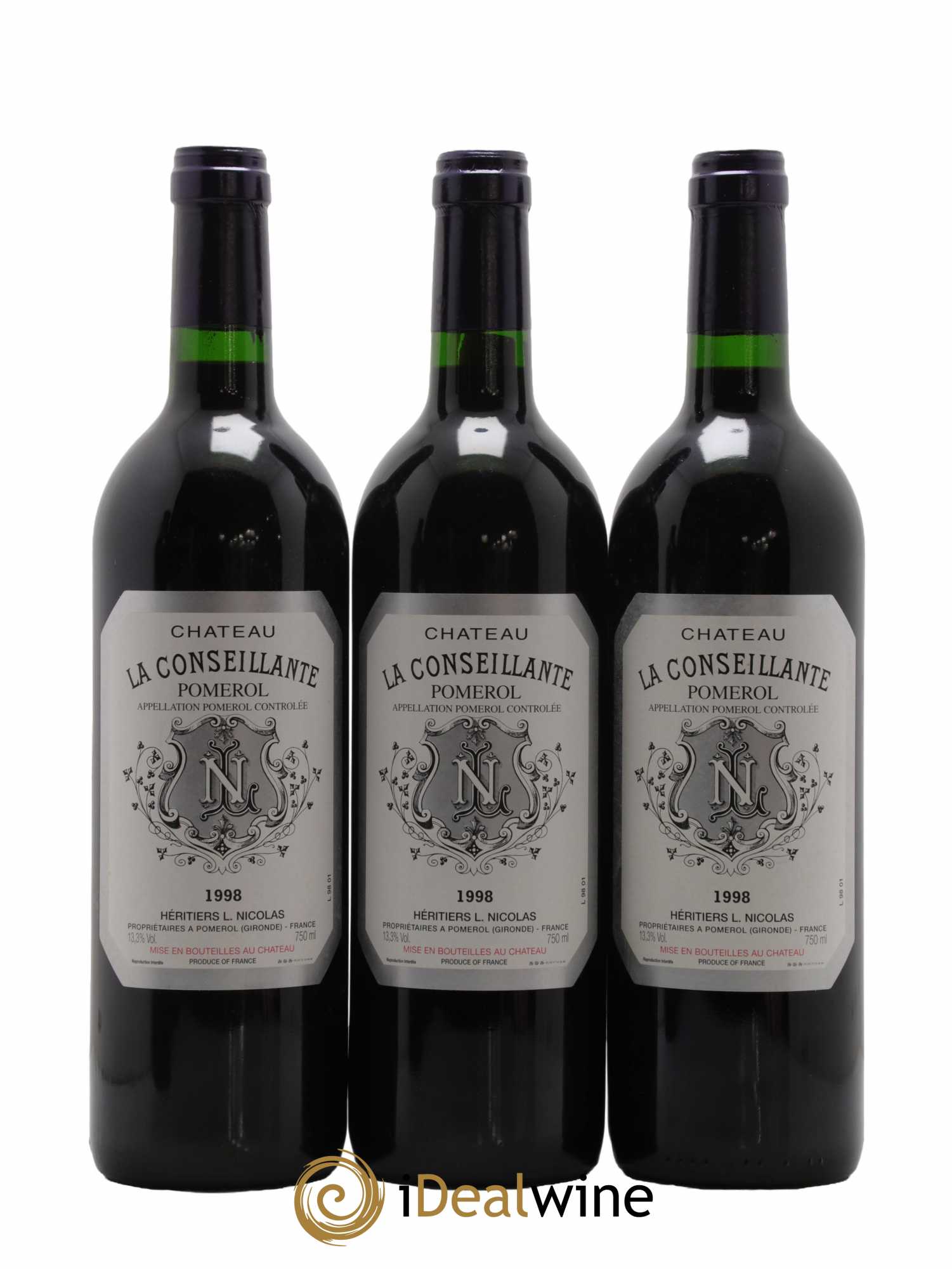Château la Conseillante  1998 - Lot de 12 Bouteilles