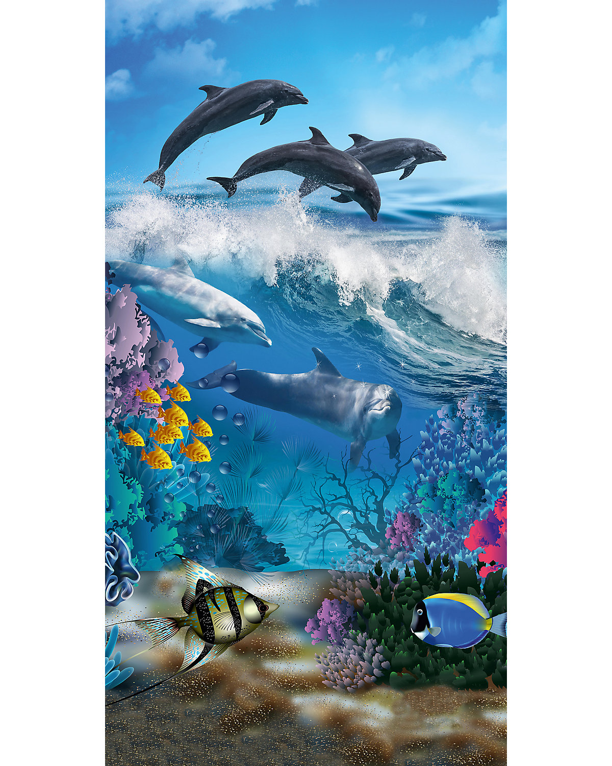 Strand- & Badetuch Andre no.2606, 75x150cm blue