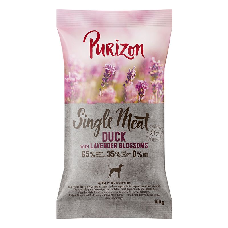 Purizon Single Meat Adult Ente mit Apfel & Lavendelblüten | bitiba