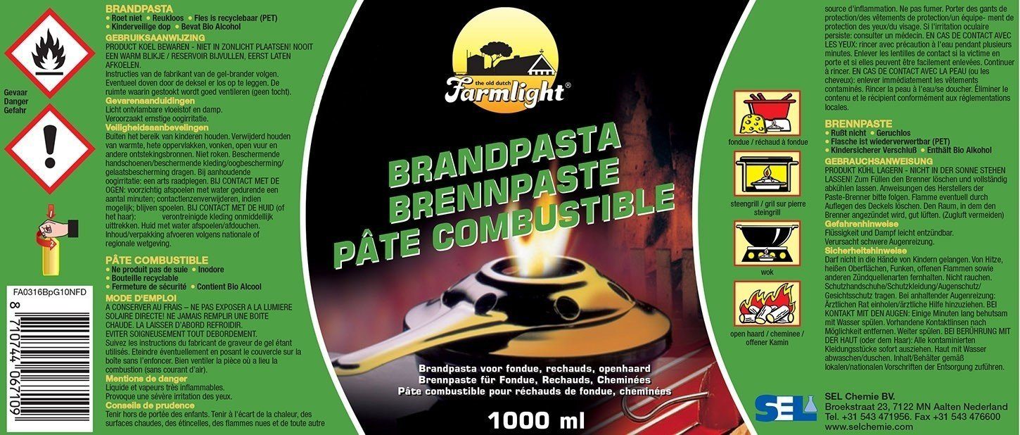Moritz Brennpaste 6L Sicherheitsbrennpaste Brenngel Feuergel Feuer, (Brennstoff), für Fondue, Rechauds, Chaving Dishes, Anzünder für Lotus Grill