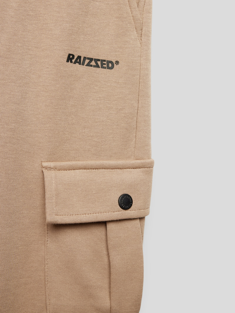 Sweatpants mit Cargotaschen Modell 'SUMTER' in hellbraun