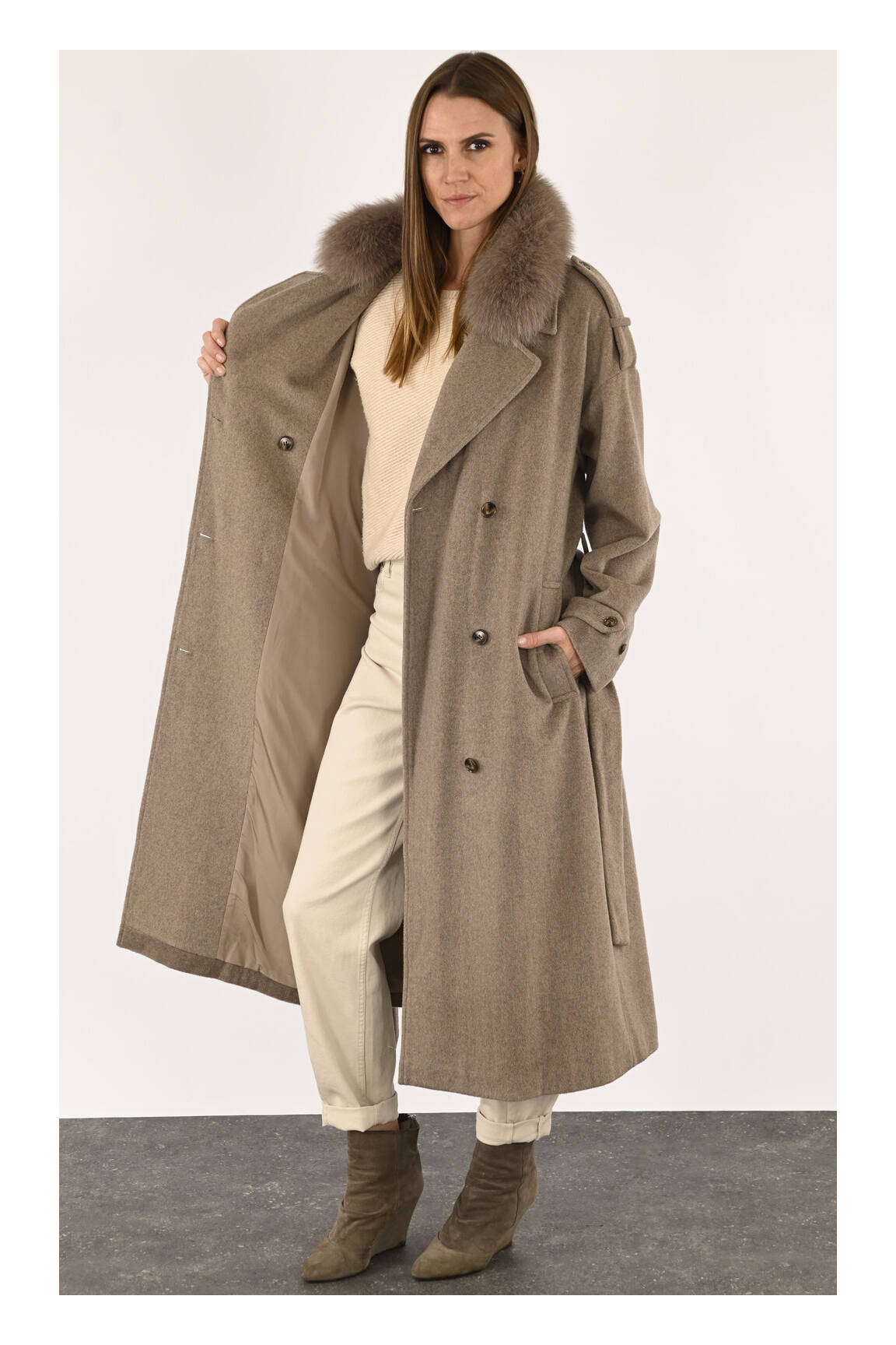 Levinsky Manteaux Longs Femme couleur beige