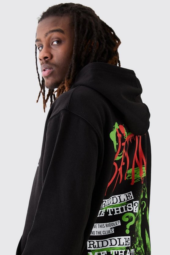 Oversize Hoodie mit lizenziertem Batman Riddler Print