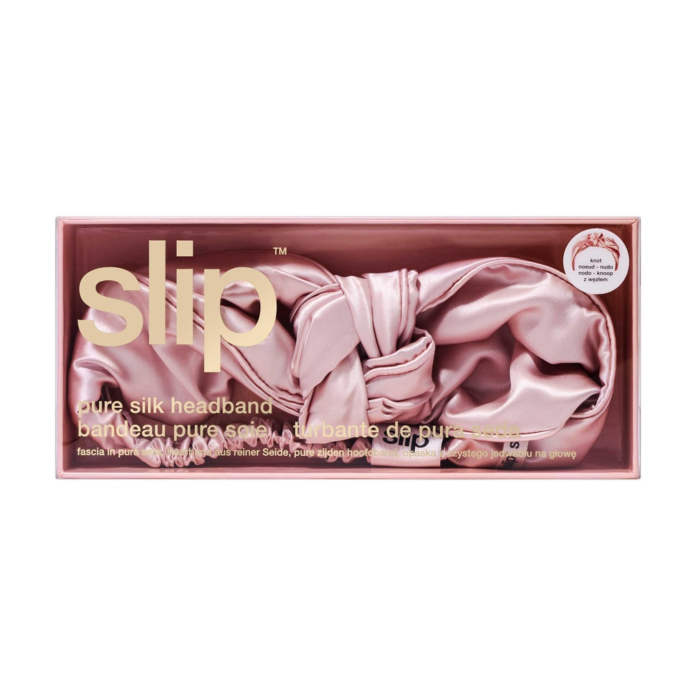 slip bandeau nœud pure soie slip - rose bandeau