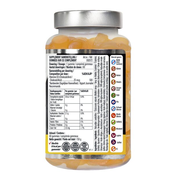Lucovitaal D3-vitamiinikarkit 60 kpl