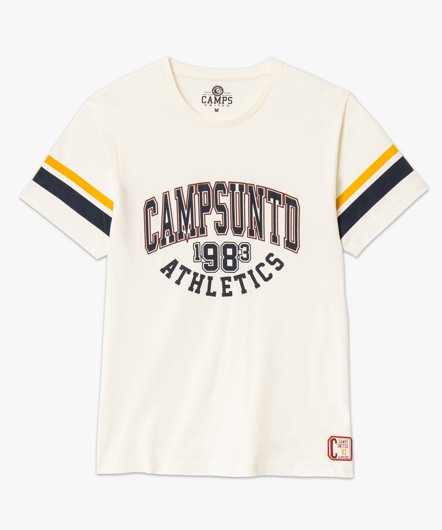 Tee-shirt manches courtes imprimé homme - Camps United blanc | GEMO