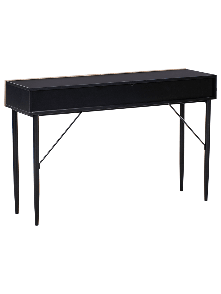 Beliani Konsolentisch BLYTHE in Schwarz/Braun - (W) 120 x (H) 75 x (L) 35 cm günstig kaufen onesize