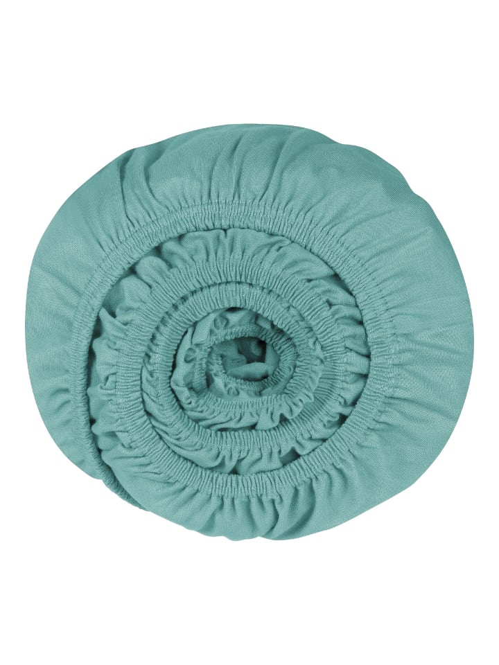 Schiesser Edeljersey Spannbettlaken Jessi in Mint günstig kaufen