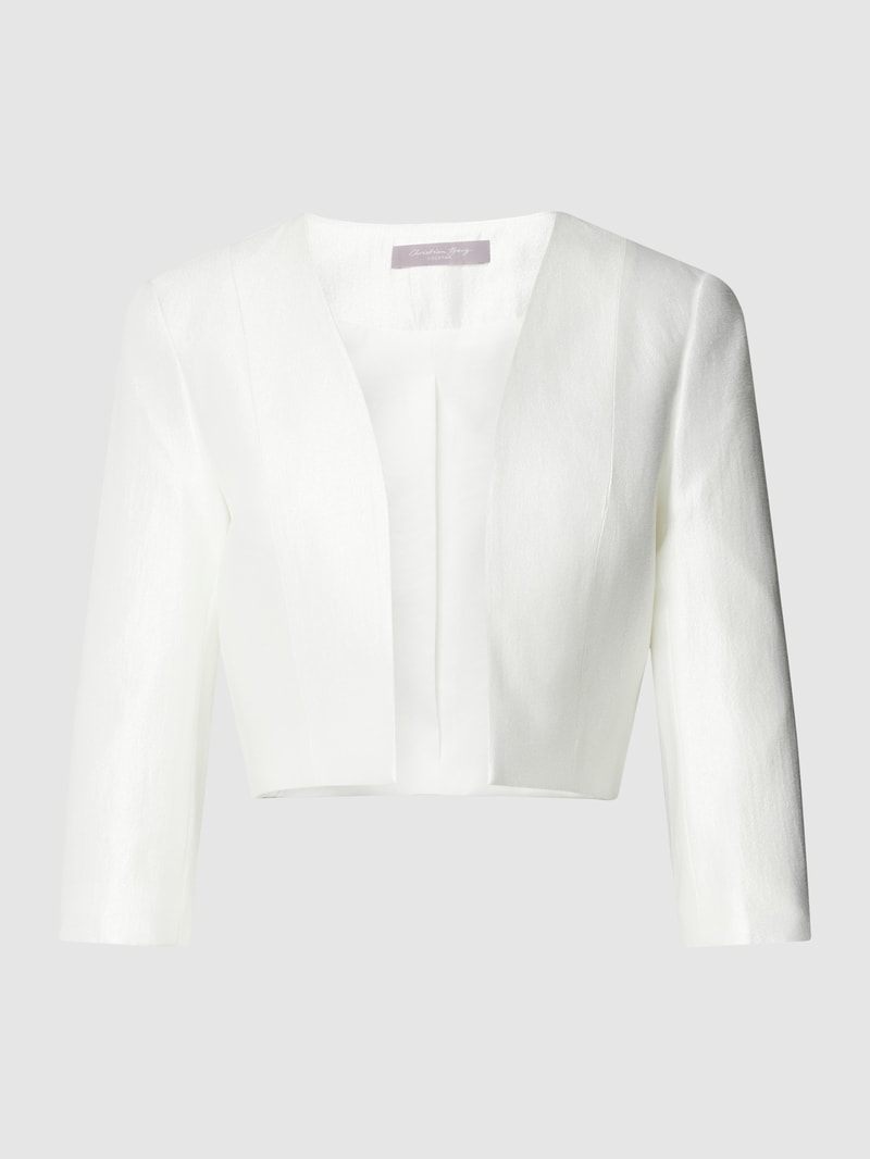 Cocktailjacke mit Effektgarn in ecru