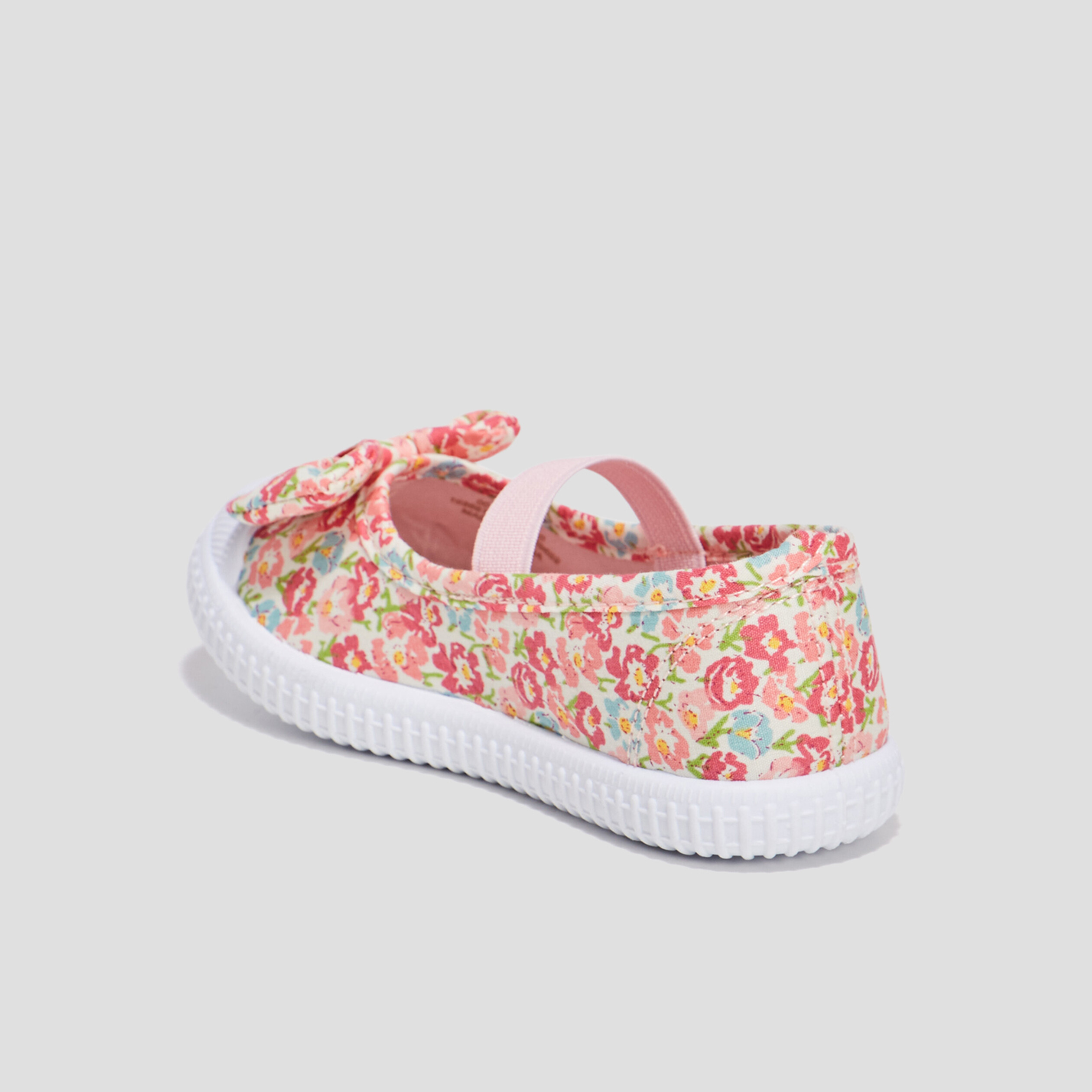 Babies en toile avec noeuds multicolore fille | La Halle
