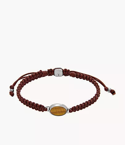 Fossil Armband Stones Tigerauge Edelstahl