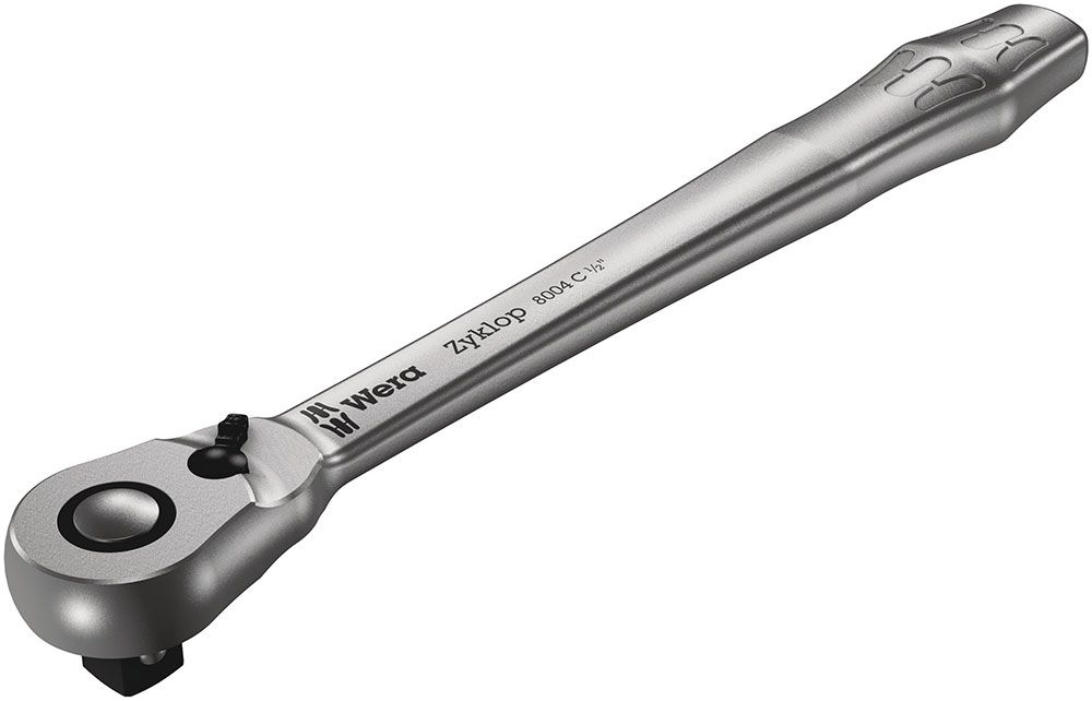 Wera 8004 C Zyklop Metal Knarre mit Umschalthebel mit 1/2