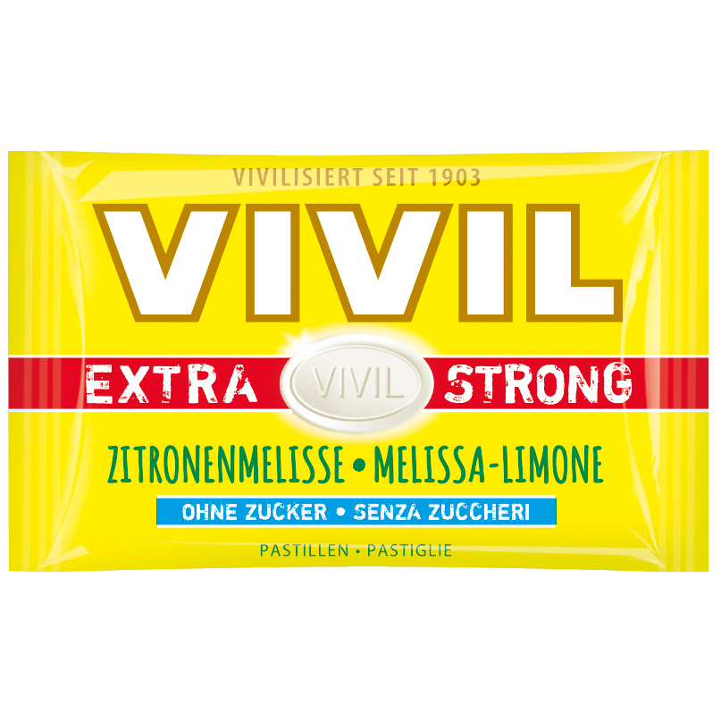 Vivil Extra Strong Zitronenmelisse ohne Zucker 3er