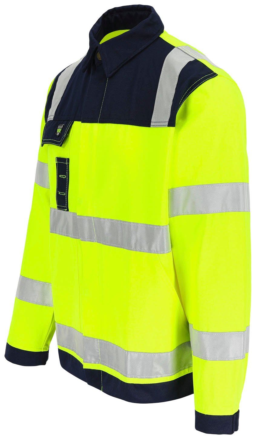 Herock Arbeitsjacke Hydros Hochsichtbar Jacke Hochwertig, 5 Taschen, eintellbare Bündchen, 5cm reflektierende Bänder