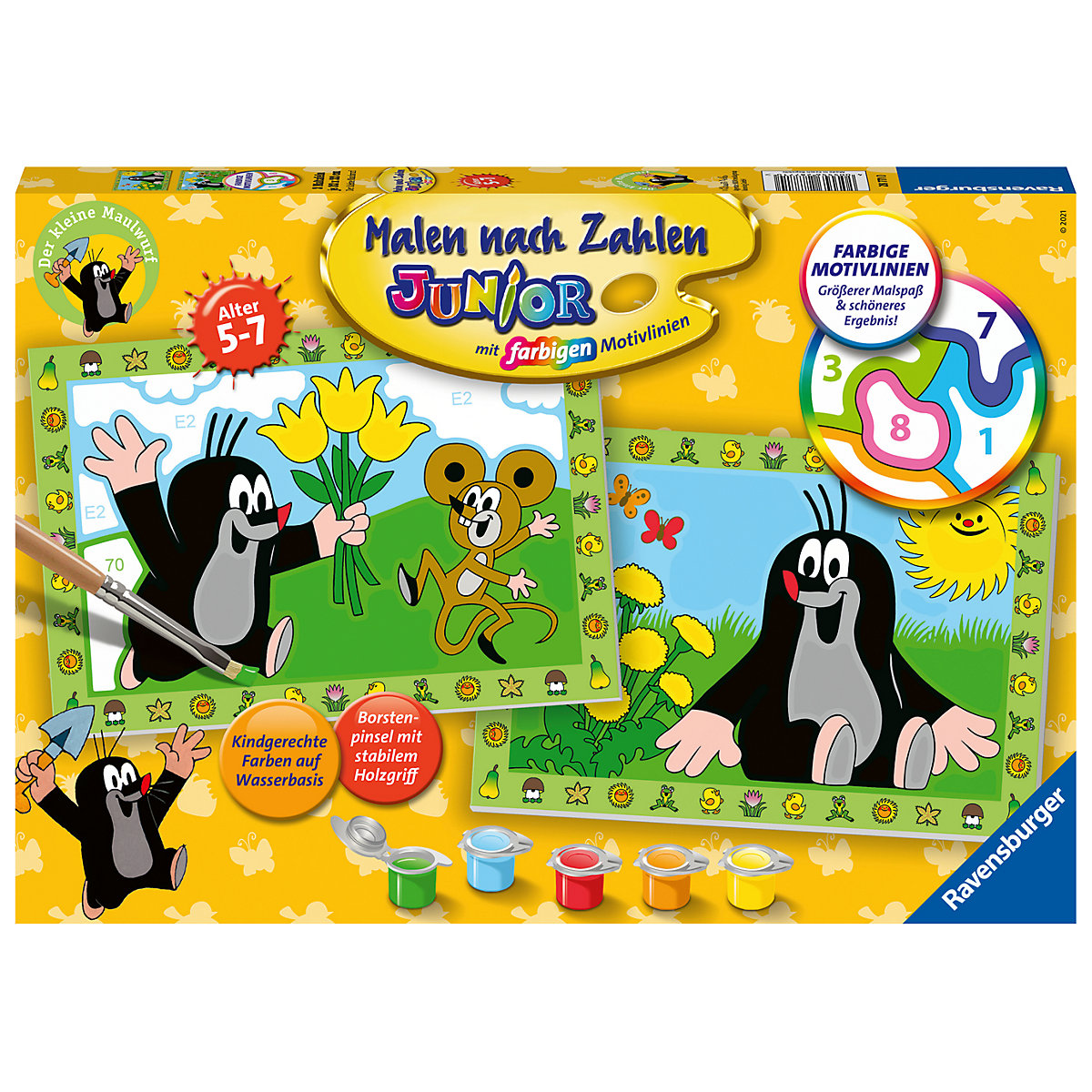 Malen nach Zahlen Junior - Der kleine Maulwurf