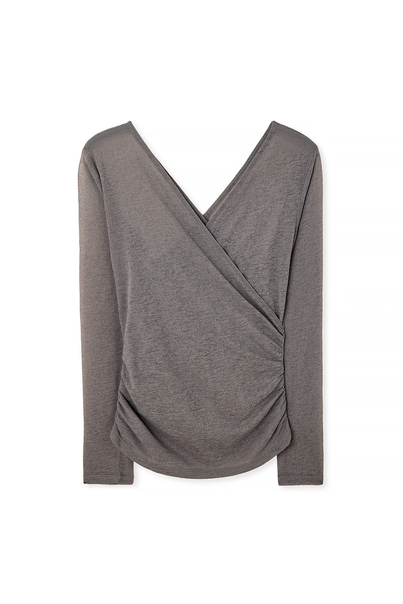 Drapiertes Jersey-Oberteil