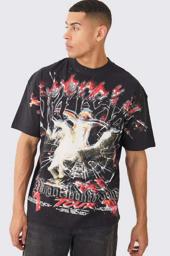 Oversize T-Shirt mit Official Print