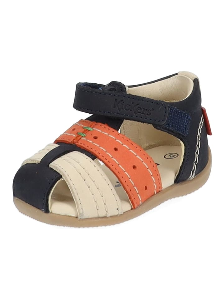 Kickers Halbschuhe in Blau/Beige günstig kaufen