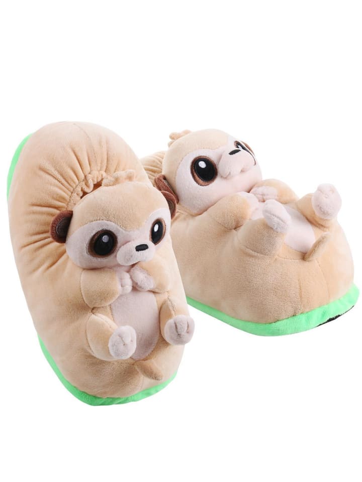 Corimori Plüsch Hausschuhe in Beige günstig kaufen 34-44