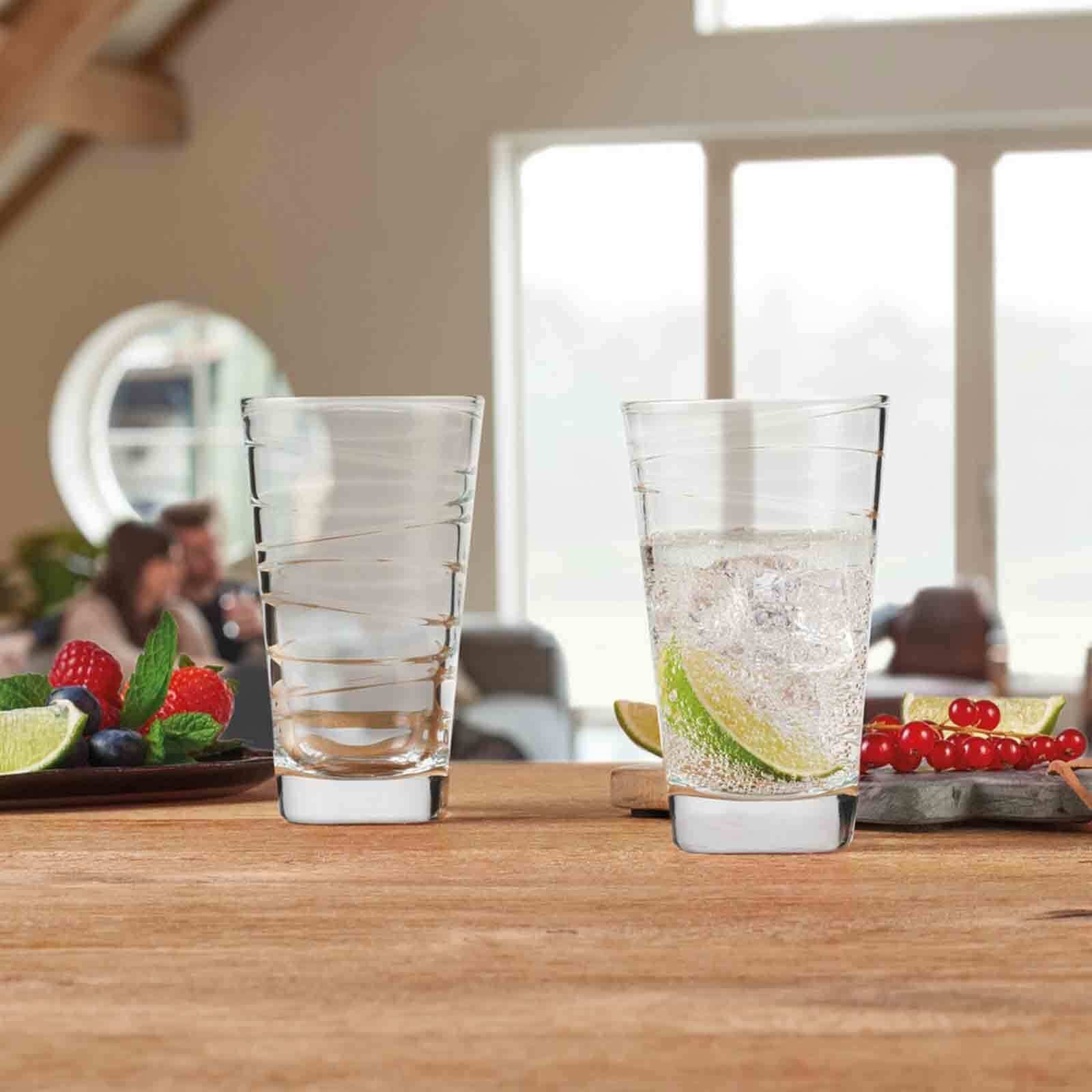 LEONARDO Glas Vario Struttura Trinkglas 280 ml, Glas