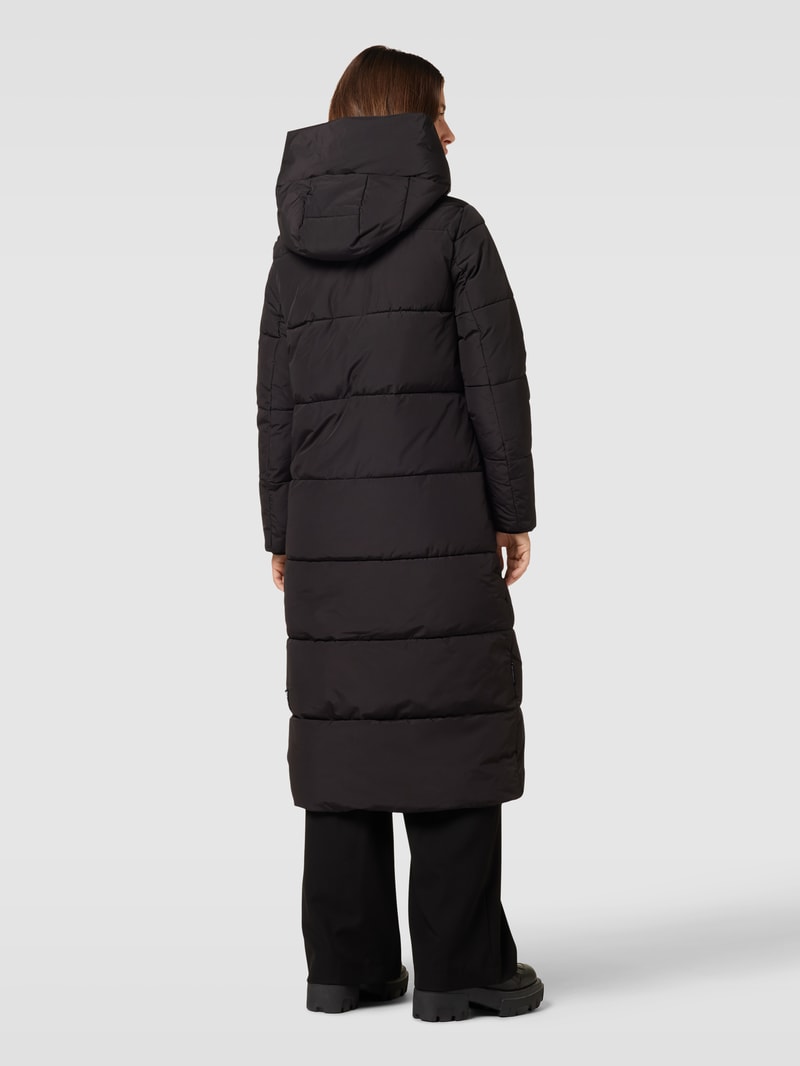 Steppmantel mit Label-Details Modell 'SOULANI' in schwarz