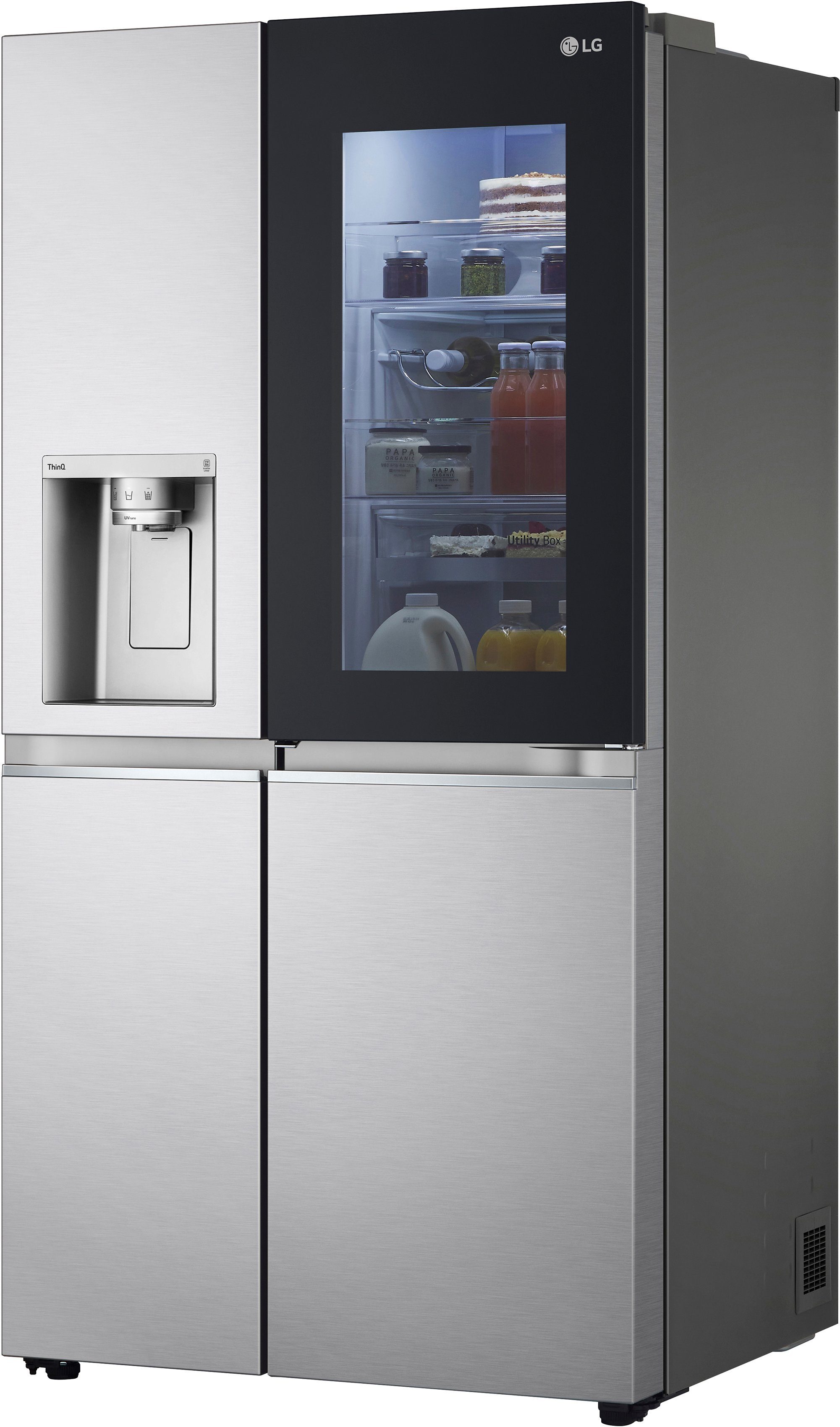 LG Side-by-Side GSXV91BSAE, 179 cm hoch, 91,3 cm breit, InstaView™
