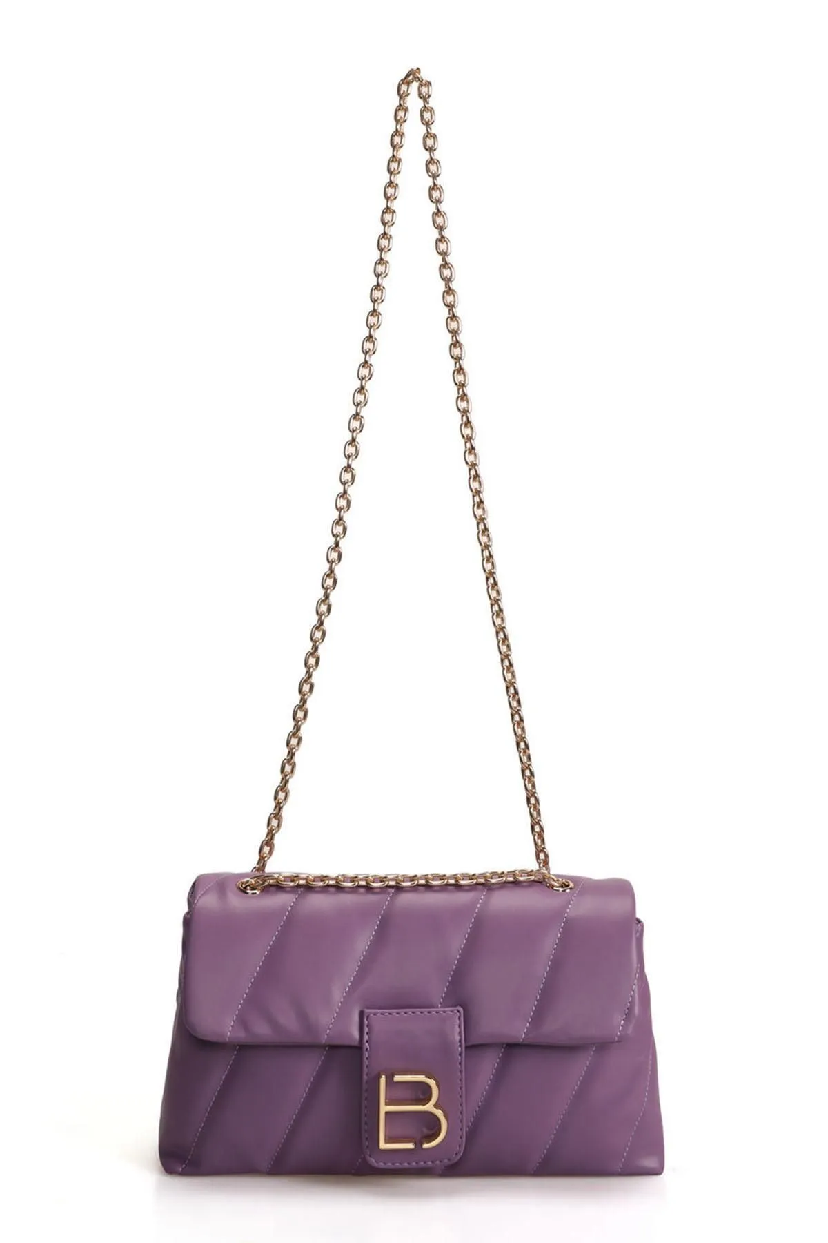Lucky Bees  Gemusterte Damen Hand- und Schultertasche mit Kettenriemen