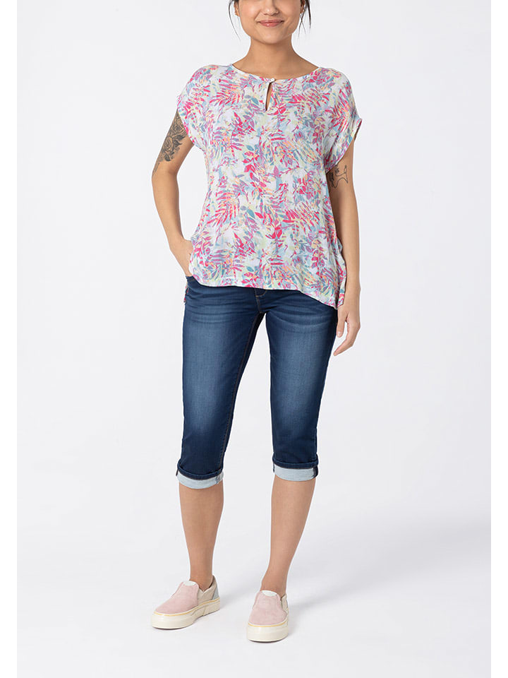Timezone Bluse in Weiß/ Bunt günstig kaufen