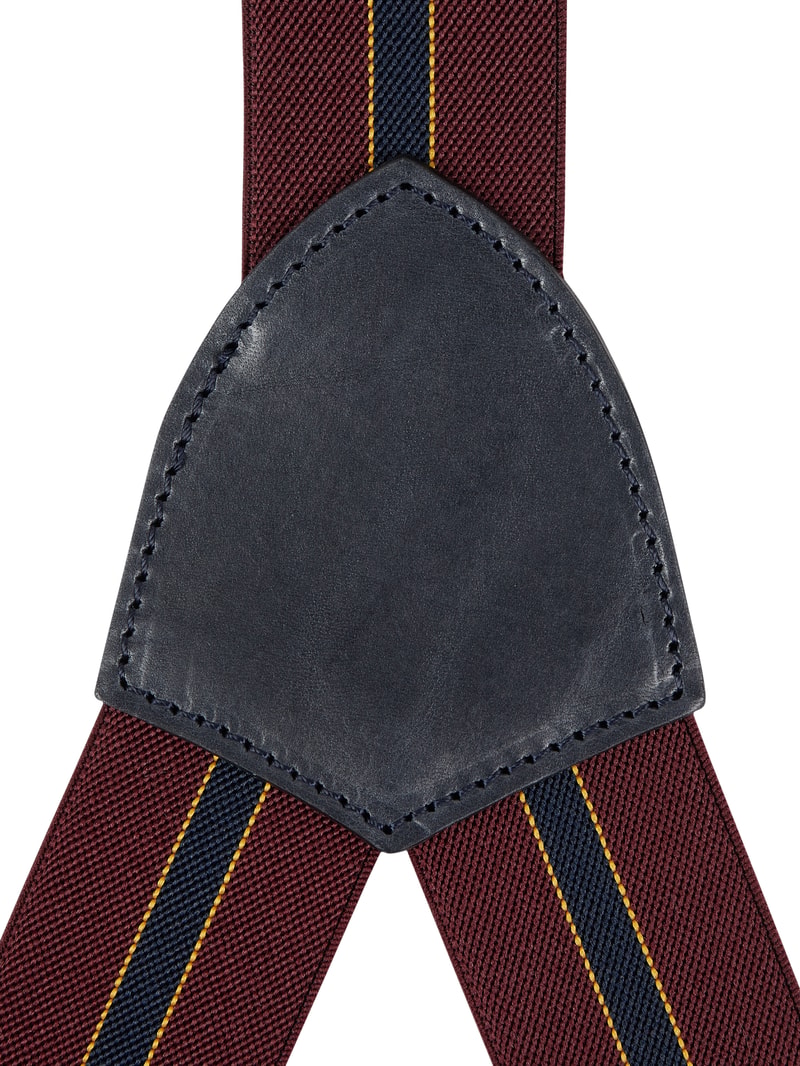 Hosenträger in Y-Form in bordeaux rot