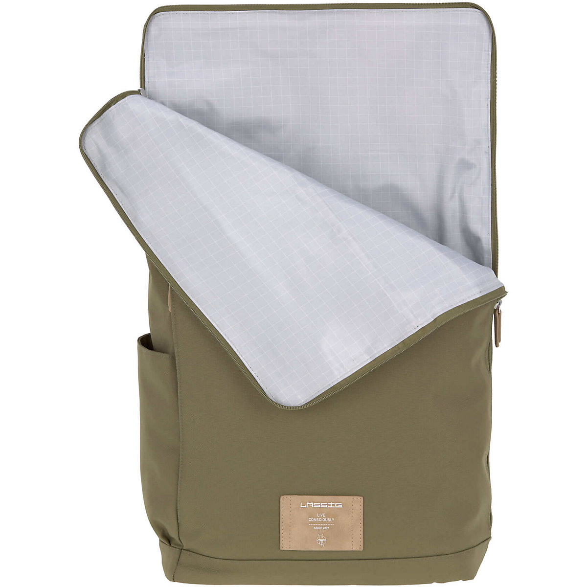 Wickelrucksack Rolltop olive, inkl. Zubehör & Wickelunterlage
