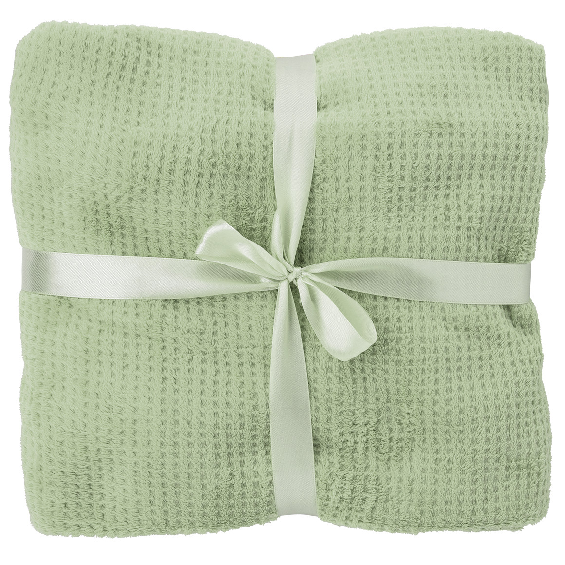 Kuscheldecke mit Waffelmuster