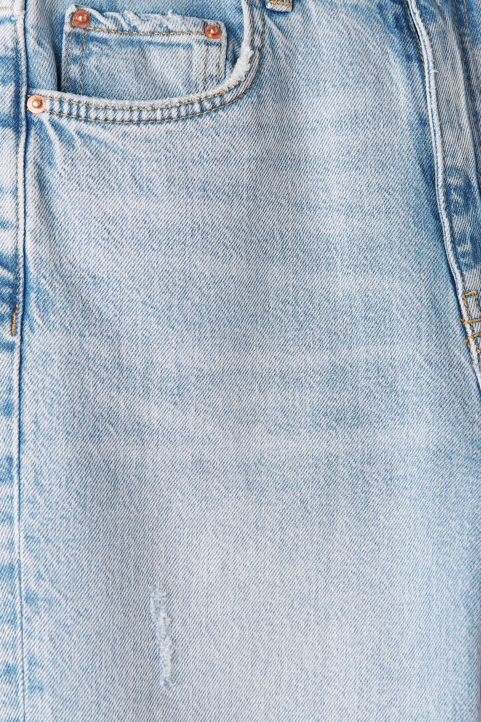 High waist slit jeans