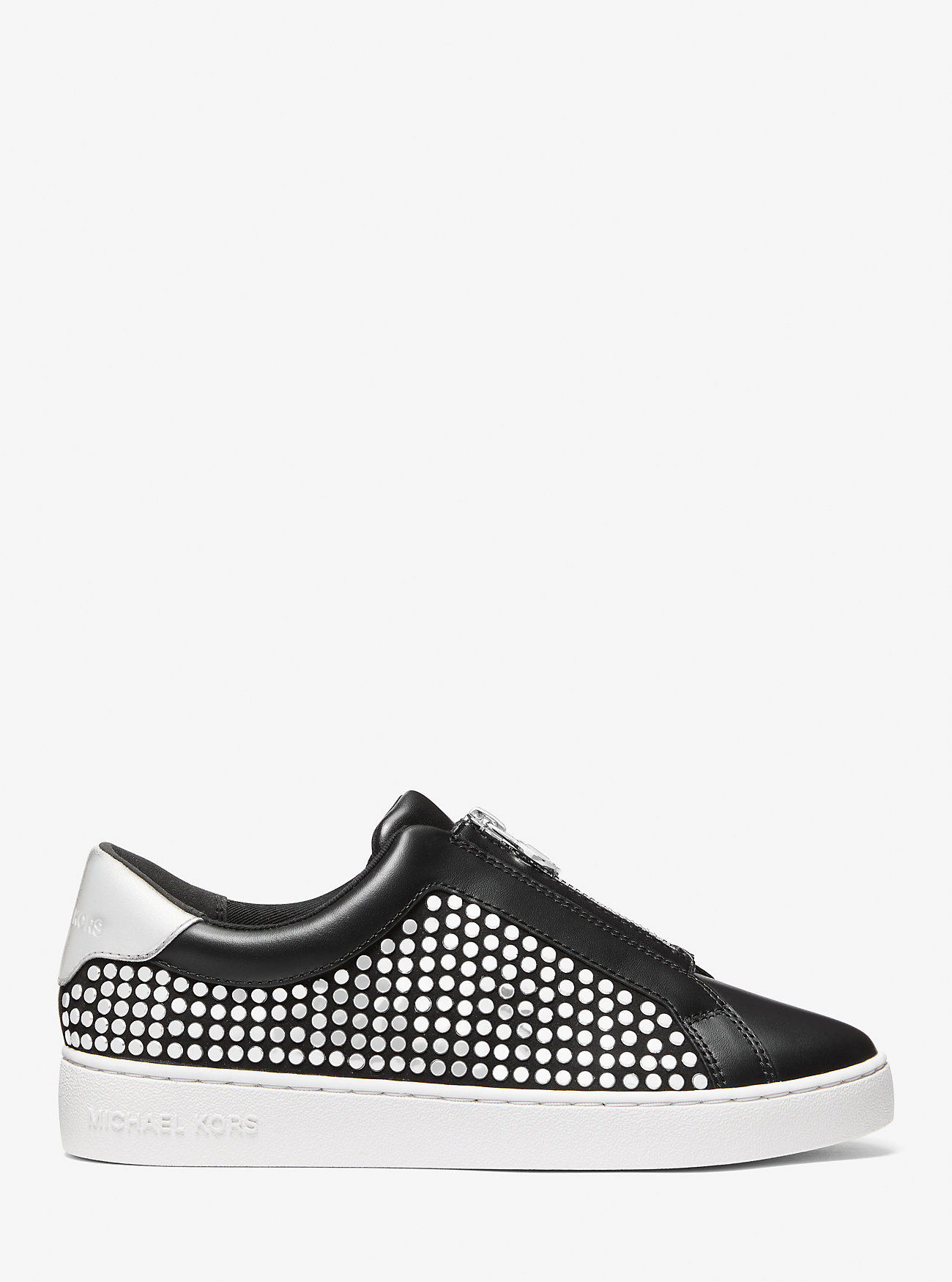 Keaton Sneaker med nagler og glidelås – SVART