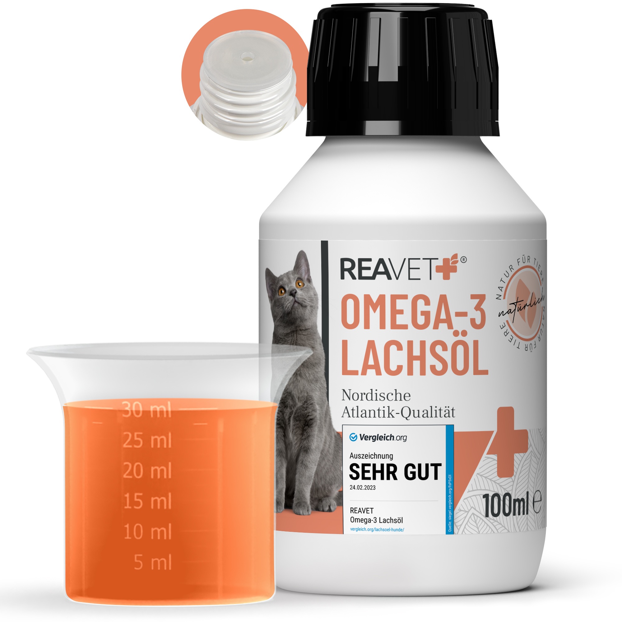 REAVET Ergänzungsfutter & Aufzucht REAVET Omega-3 Lachsöl 100ml