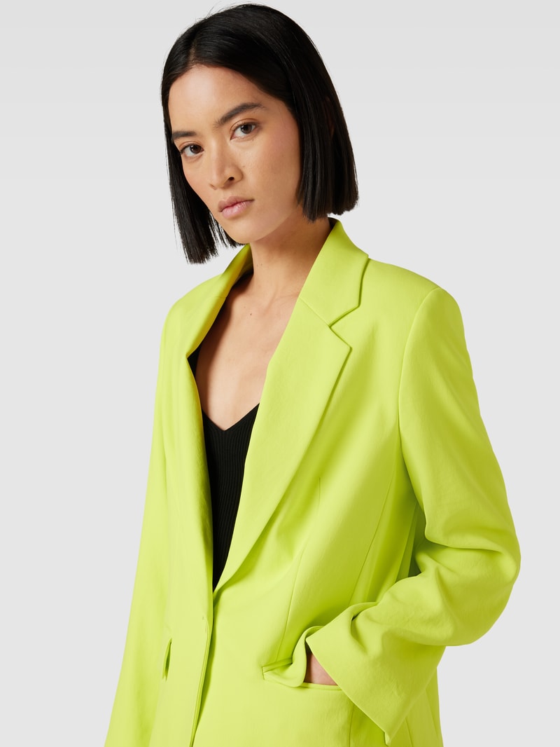 Blazer mit Reverskragen Modell 'GLENDALE' in neon gelb