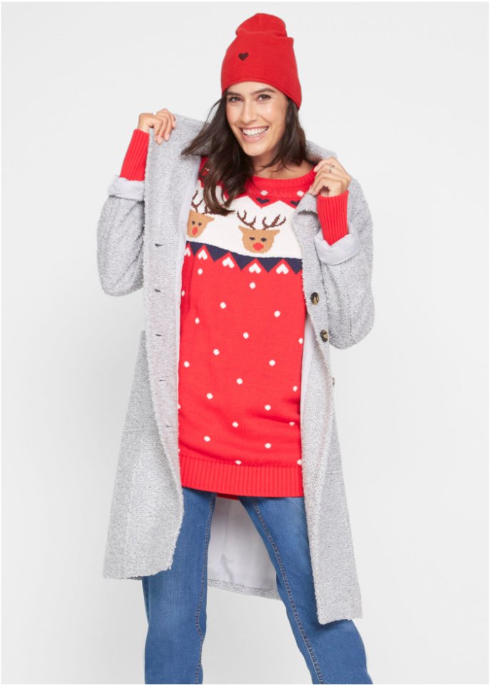 Weihnachtspullover Rentier