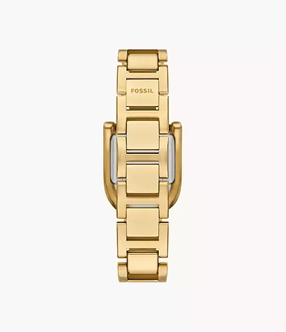 Fossil Uhr Harwell 3-Zeiger-Werk Edelstahl goldfarben