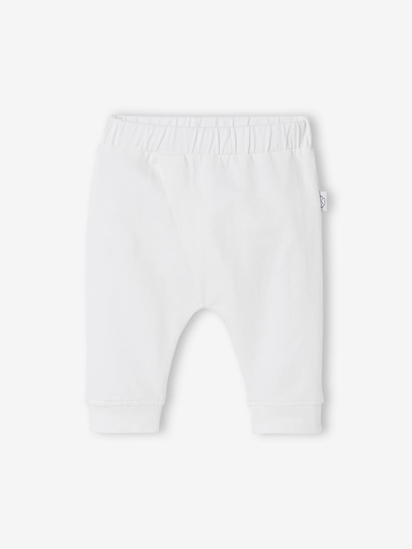 Vertbaudet Baby Hose für Neugeborene BASIC Oeko-Tex - wollweiß